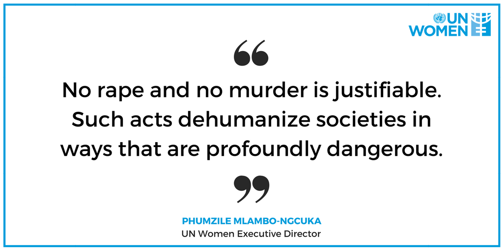 UN_Women's tweet photo. Read Executive Director @phumzileunwomen's statement on the recent cases of sexual violence against women and girls in India: https://t.co/iko3F3uh3u https://t.co/8zidhc9L0J