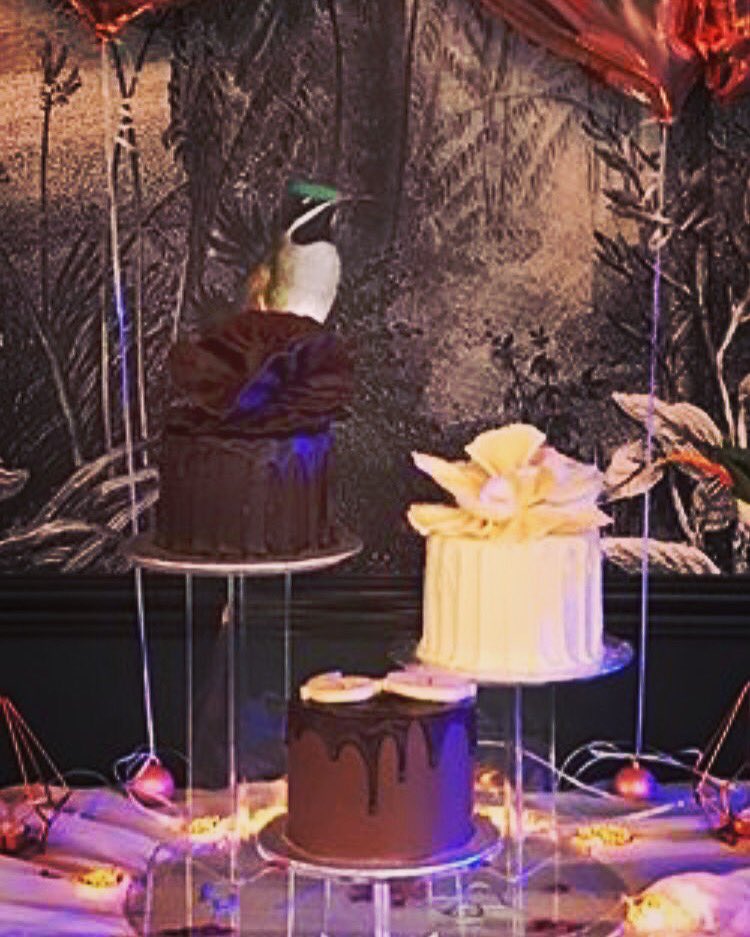 CheersEventsLDN's tweet photo. Who needs one cake, 3 is a must! 😋 we opted for these delicious cakes, for a wonderful surprise 60th for our awesome  client 🎂 #partyplanner #cheerseventslondon https://t.co/14g1seFgk9