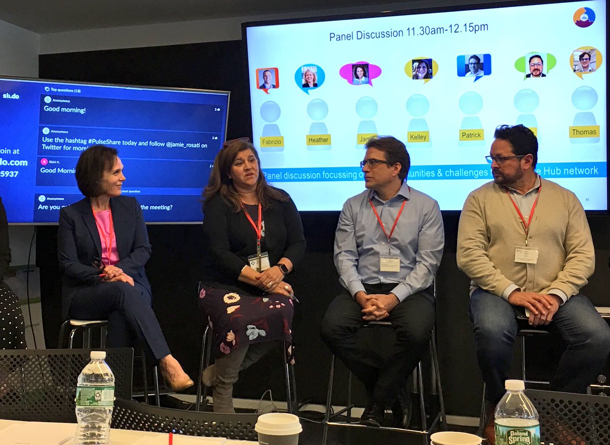jamie_rosati's tweet photo. “We want to help teams pass obstacles. If our group doesn’t have the capabilities on-hand, we will work to find them for you and connect you with the right team for guidance and support.” - @plumdoc in #PulseShare panel discussion https://t.co/kWmWLUcHRI