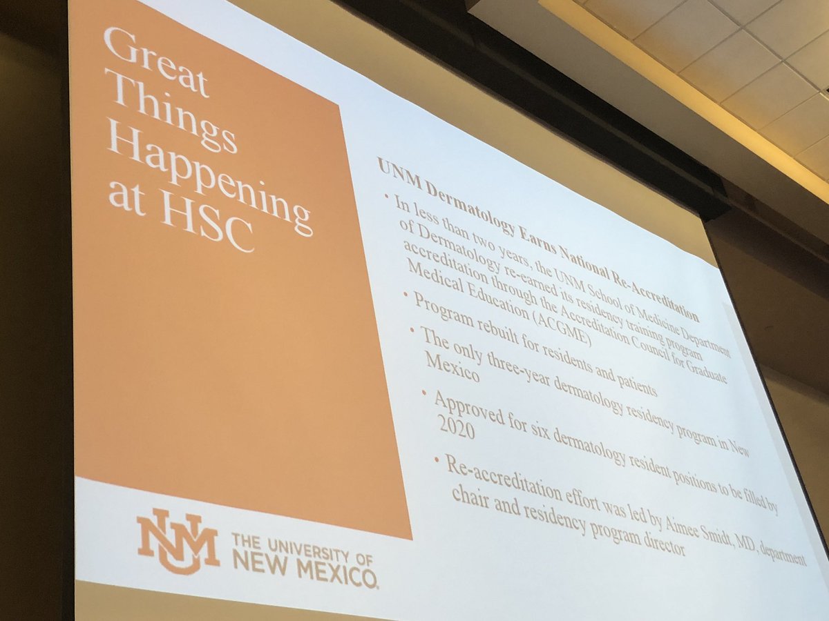 UNM Health Sciences (@unmhsc) on Twitter photo Thanks <a href="/PresidentStokes/">Garnett S. Stokes</a> for the shout out to #Dermatology in your report to the #Regents this morning! Thanks <a href="/PresidentStokes/">Garnett S. Stokes</a> for the shout out to #Dermatology in your report to the #Regents this morning!