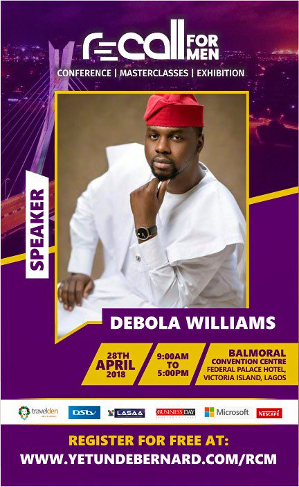 TADigitalNG's tweet photo. From wanting to become an actor and being paid 50cents for his first ever role to becoming a man that has helped 3 African presidents get elected.
It is so exciting to know that @DebolaLagos is speaking at #RecallForMen conference.
Register now at https://t.co/beTSXURVyf https://t.co/250U5ZB2GH