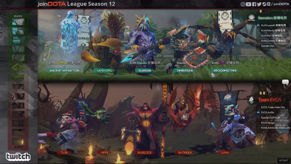 joinDOTA's tweet photo. .@evosesports are just one game away from claiming the #jDL12 champions title! Can they make it?

Watch @ https://t.co/kb4BzaHuIW - @GarethCasts on the mic. https://t.co/1UNzHBajaP