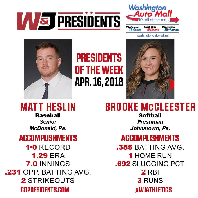 Congrats to our Washington Auto Mall Presidents of the Week Matt Heslin (BASE) and Brooke McCleester (SB)! Vote again next week #prezpride