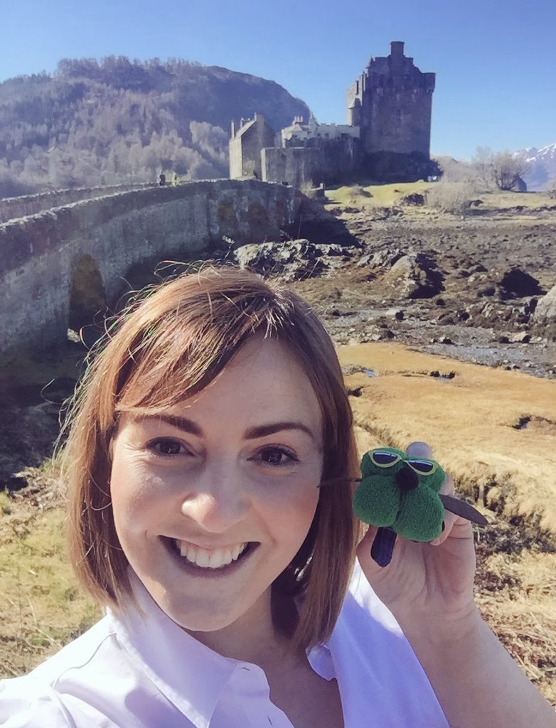 FishersLaundry's tweet photo. And the winner is....... Well done @ronaburstow1 for her selfie taken with Thistle the Scottie Dog at Eilean Donan Castle. A £300 voucher for the @PrincipalEdinGS is on its on its way to you. Huge thanks to everyone who took part! #ThistleAwards #Thistles25 @VisitScotNews https://t.co/8qFkat9JiH