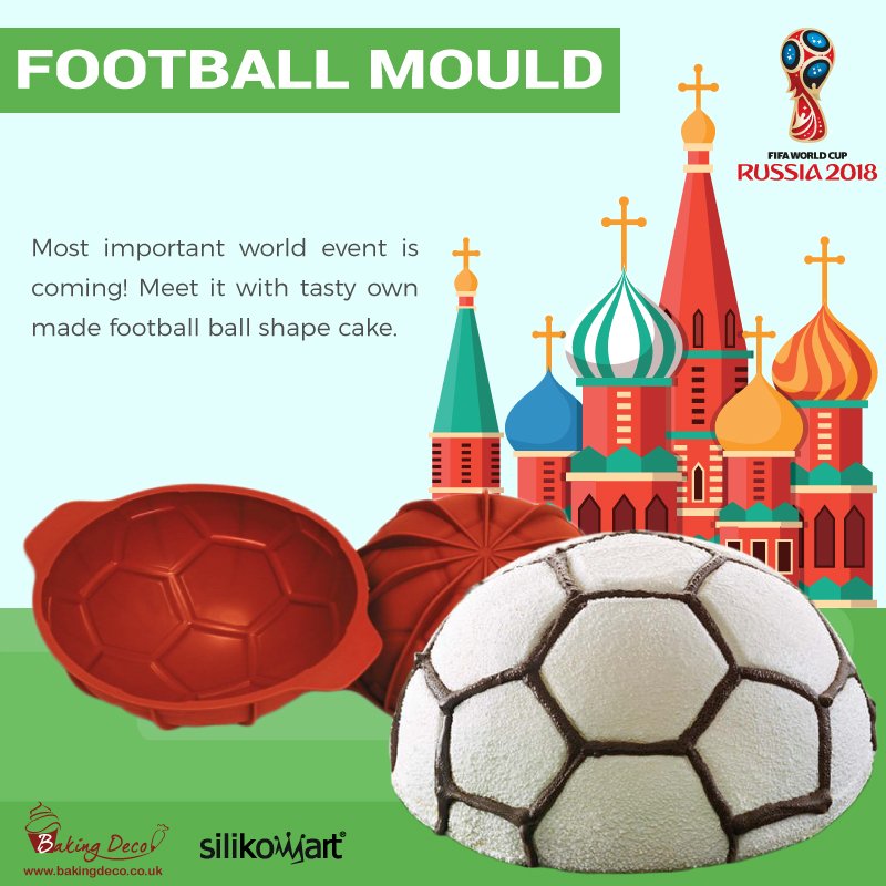 BakingDeco's tweet image. World Cup is coming and it is time to get ready to support your favourite team! Get this Football Ball Silicone Mould to create matching celebration cake! More info: bakingdeco.co.uk/football-ball.… #fifa2018 #worldcup #cakedecorating