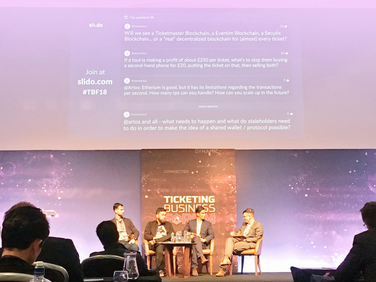 entreedirecte's tweet photo. Whoah! On a (presque) tout compris au #blockchain dans la billetterie! Thank you @TheTicketingBiz et aux intervenants: Steve Machin, David Franklin, Andy Grant et Philip Shaw-Stewart. On vous fait un mémo quand on rentre 📝 🤓 https://t.co/6zOwAwm97t