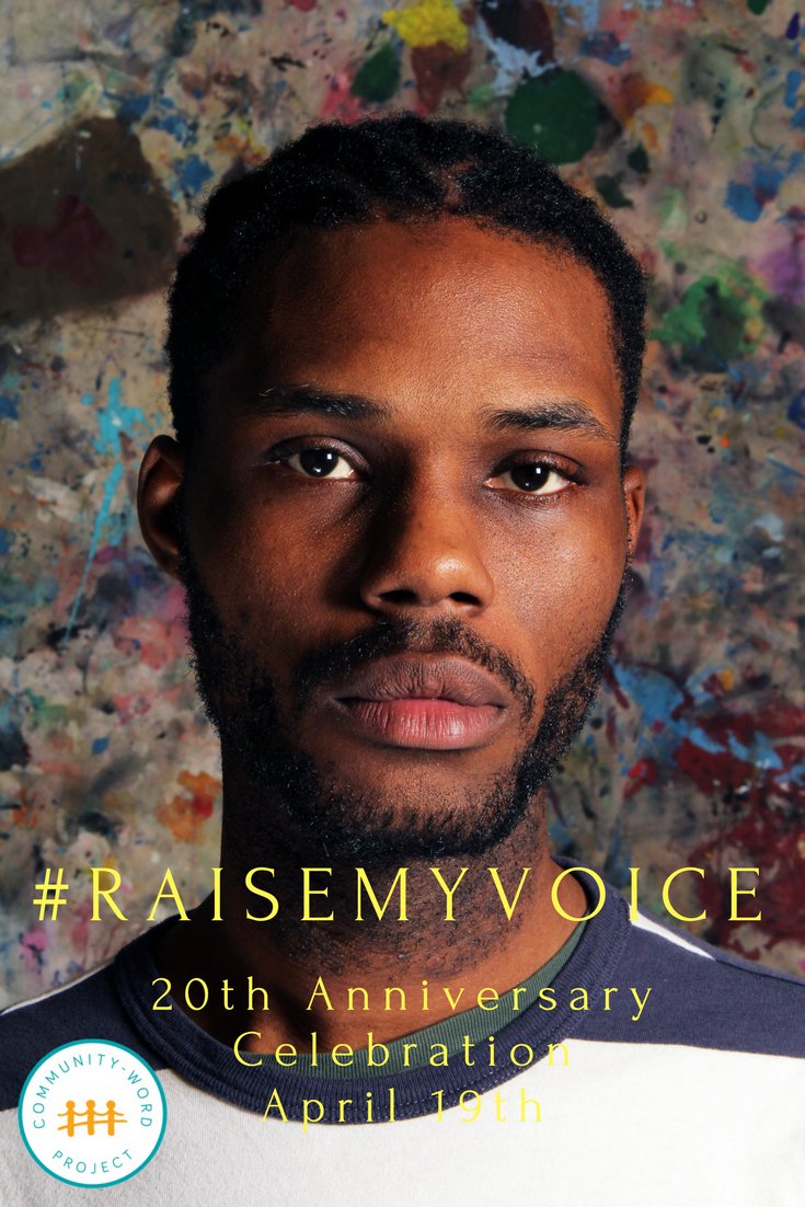 CommunityWordPr's tweet photo. We are so excited to see #TeachingArtist @RighteousTPoet perform at our 20th Anniversary Celebration! Join Jay and our whole CWP community on April 19th as we raise our voices to support our #students & #TeachingArtists! Tickets: https://t.co/idwqAsUNKe #RaiseMyVoice https://t.co/1co7iX8dFs