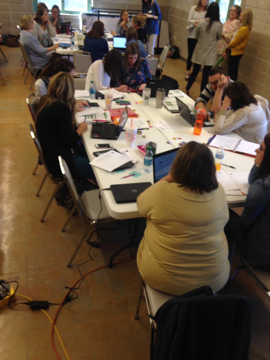 HarperCassi's tweet photo. Reviewing proficiency scales written by peers. Rich conversations happening @willardschools. #WPSlearnwell https://t.co/raBvR83UmX