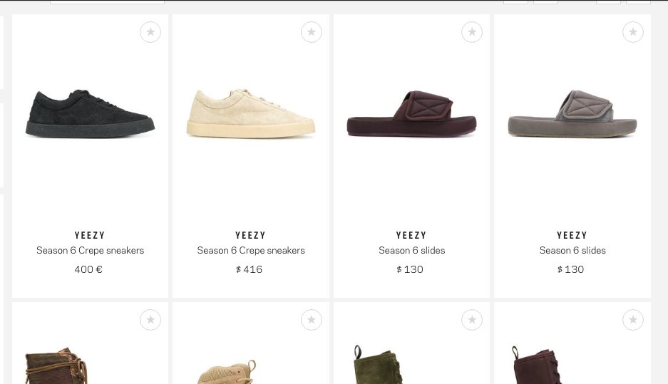 farfetch yeezy slides