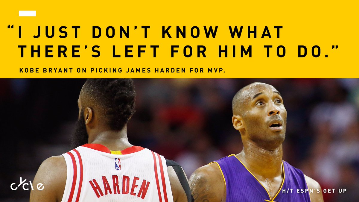 bycycle's tweet photo. Kobe chooses his MVP. https://t.co/qmGuwJv6jT