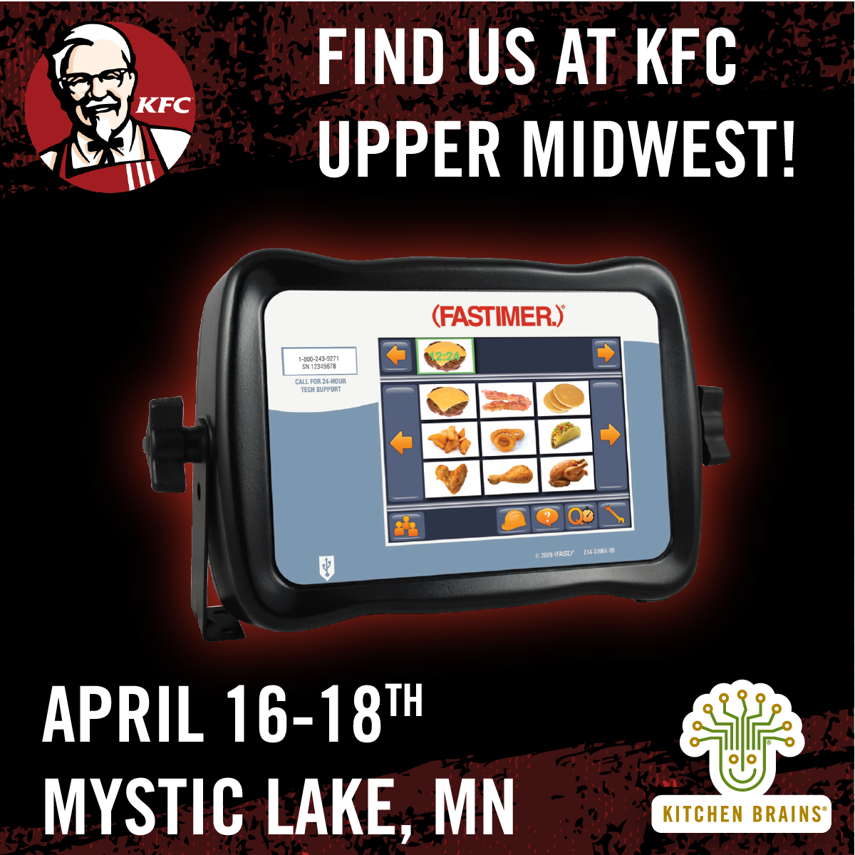KitchenBrains's tweet photo. Stop by our table at the @KFC Upper Midwest Show for #SuperiorSupport, 24/7 #CustomerService and #QualityProducts! ππππ€ #KFC #Networking #KitchenBrains https://t.co/4kntJp9Awr