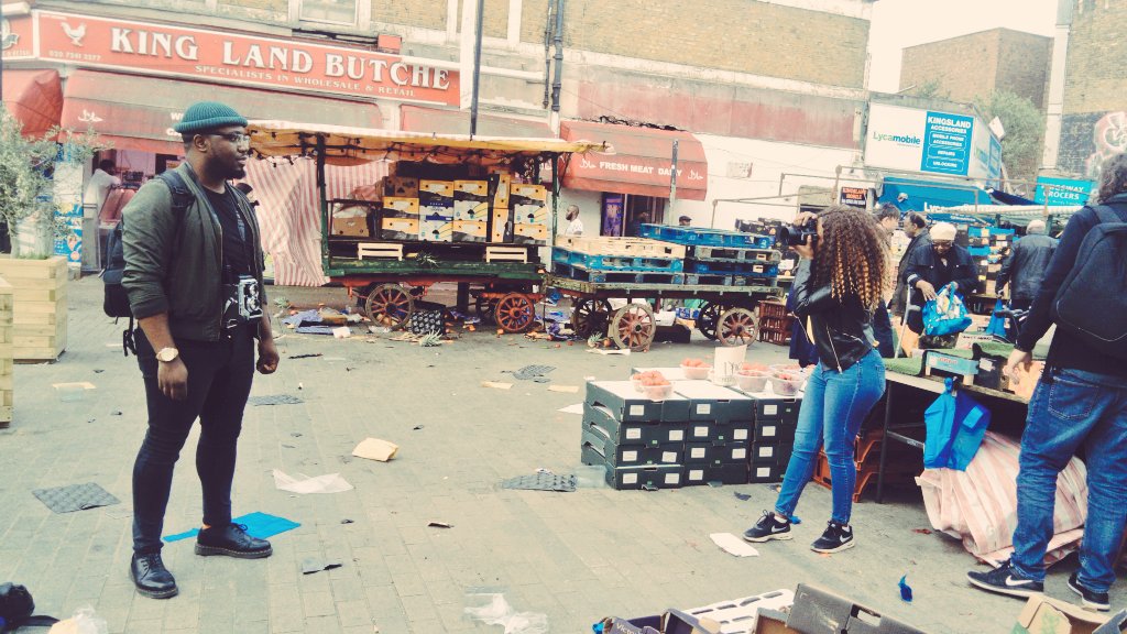 enthusemag's tweet photo. A photo shoot out in the middle of Hackney Market... π #ExpaCreates #SouthernAfricanArts #ConnectSouthUK https://t.co/7keZjFG0wN