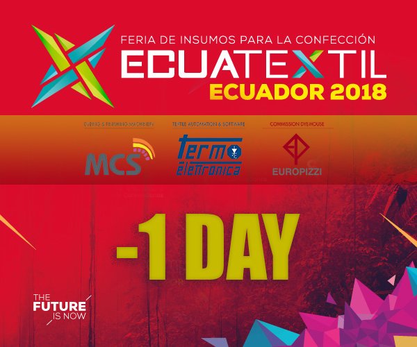 europizzi's tweet photo. Ready to Ecuatextil Ecuador 2018!!
#Ecuatextil #Ecutextil2010 #textile #fabric #fabrics #machinery #technology #madeinitaly #RealMadeInItaly #McsGroup @ecuatextilec https://t.co/vswM4nBoUG