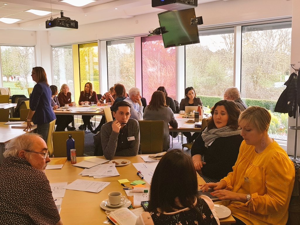 Exploring how institutions can support care and caring experienced learners workshop disscussions underway! #ouwpseminars