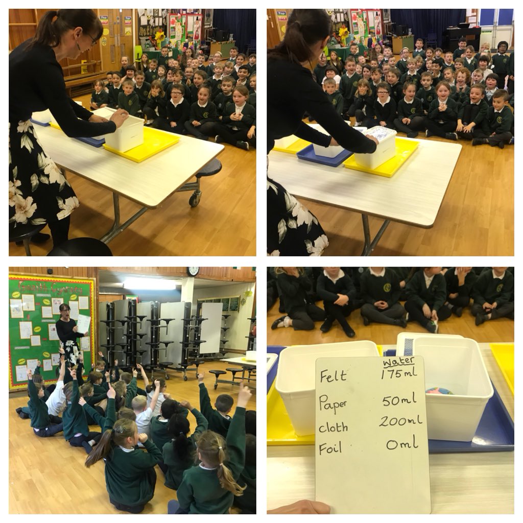PenllergaerP's tweet photo. Year 1/2 have been investigating how waterproof different materials are for the Three Little Pigs to use for a roof on their houses. #ppsyear1/2 #ppssst https://t.co/2hB8aeoqjR