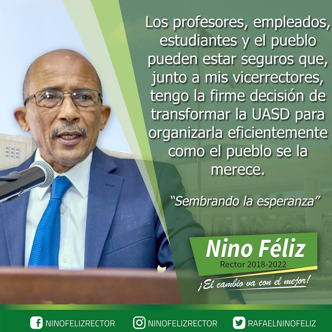 rafaelninofeliz's tweet photo. Sembrando la esperanza. #ninoamalauasd #ninorector #UASD #elcambiovaconelmejor #ninoamalauasd #ninorector https://t.co/5grqWYCuq3