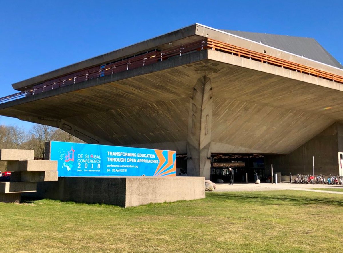 OpenEdGlobal's tweet photo. It's official! TRANSFORMING EDUCATION THROUGH OPEN APPROACHES at #OEGLOBAL18 is one week away!   @tudelft https://t.co/6yL3TUnUGV