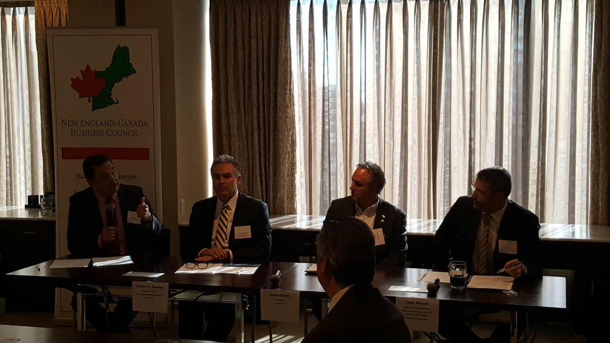 CGAlward's tweet photo. At @necbc @QuebecBoston event focised on the importance of #ModernizeNAFTA US/Canada trade is fair and balanced. Canada is US largest export market. #ProgressiveTrade #integratedsupplychains #FriendsPartnersAllies https://t.co/u8lhrW9pfO