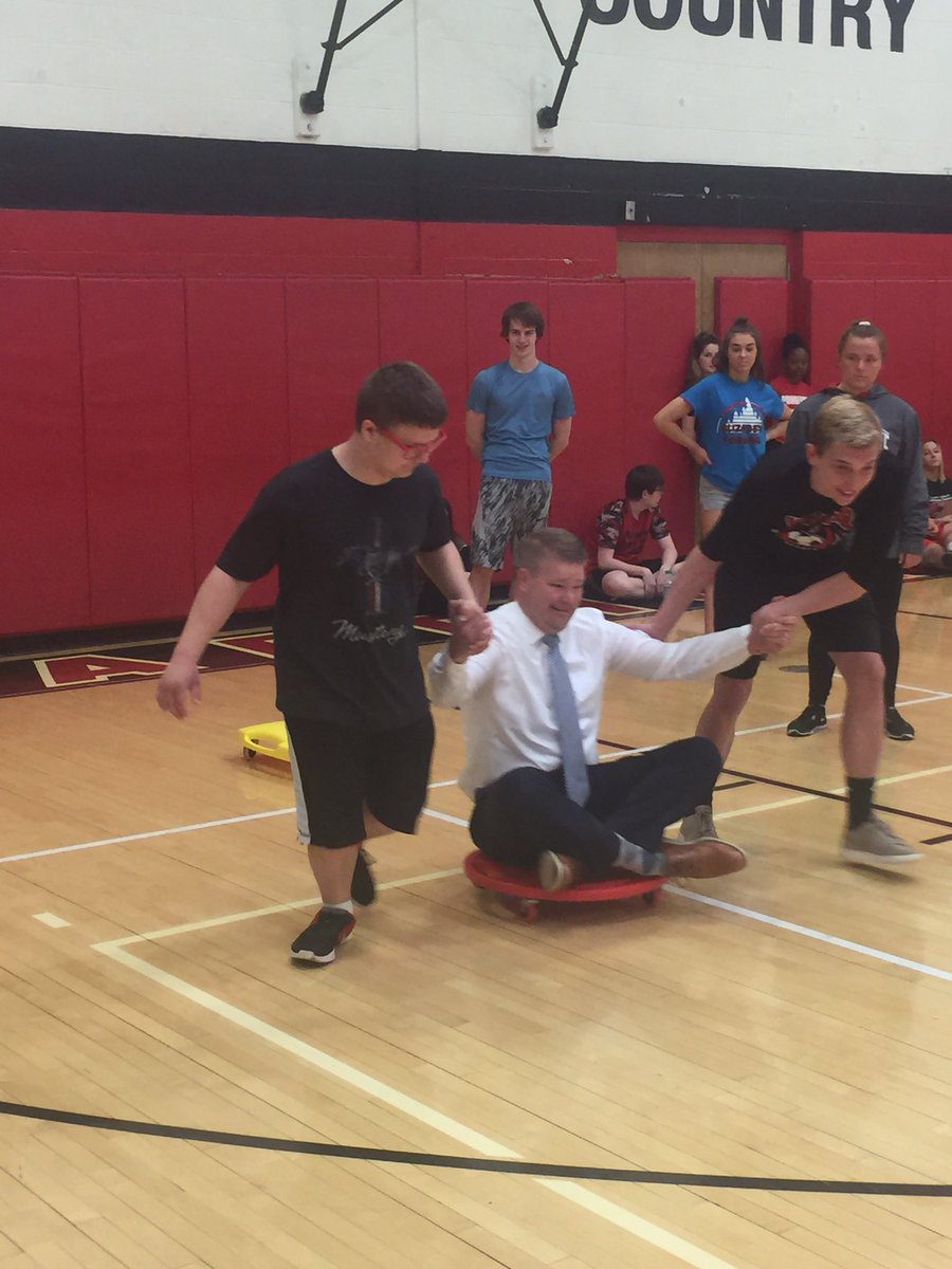 Dr K human bowling!!!!!!  Thanks. #partnerspe
