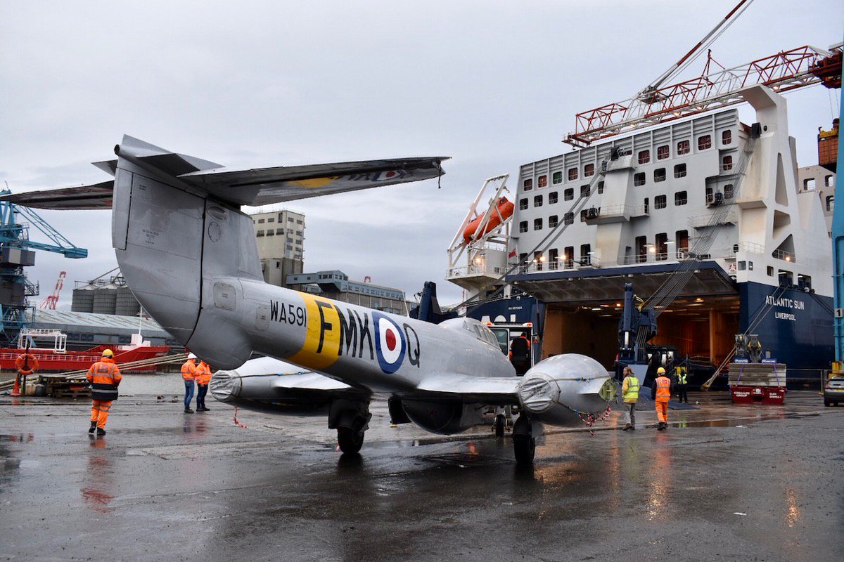 afimanuk's tweet photo. Something a little different... AFI recently arranged the export of the worlds oldest original Jet Aircraft...   

https://t.co/3TnUxAqxcN https://t.co/0IhxKq0AIU