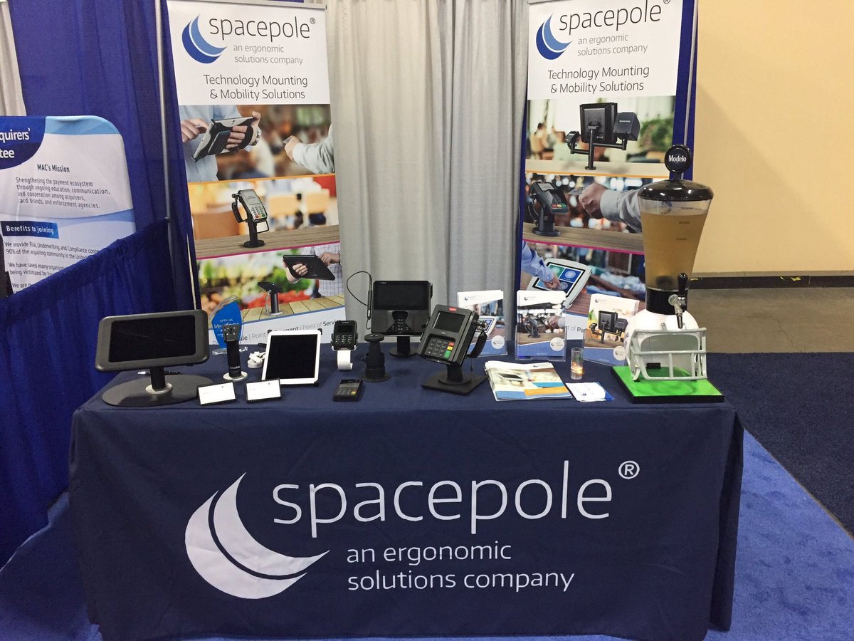 SpacePole_Inc's tweet image. @Hotrod_Heidi one of our lead Sales Managers is excited about delivering solutions for your #PointofSale #PointofPayment #PointofService needs. Booth 1046 @ETATransact