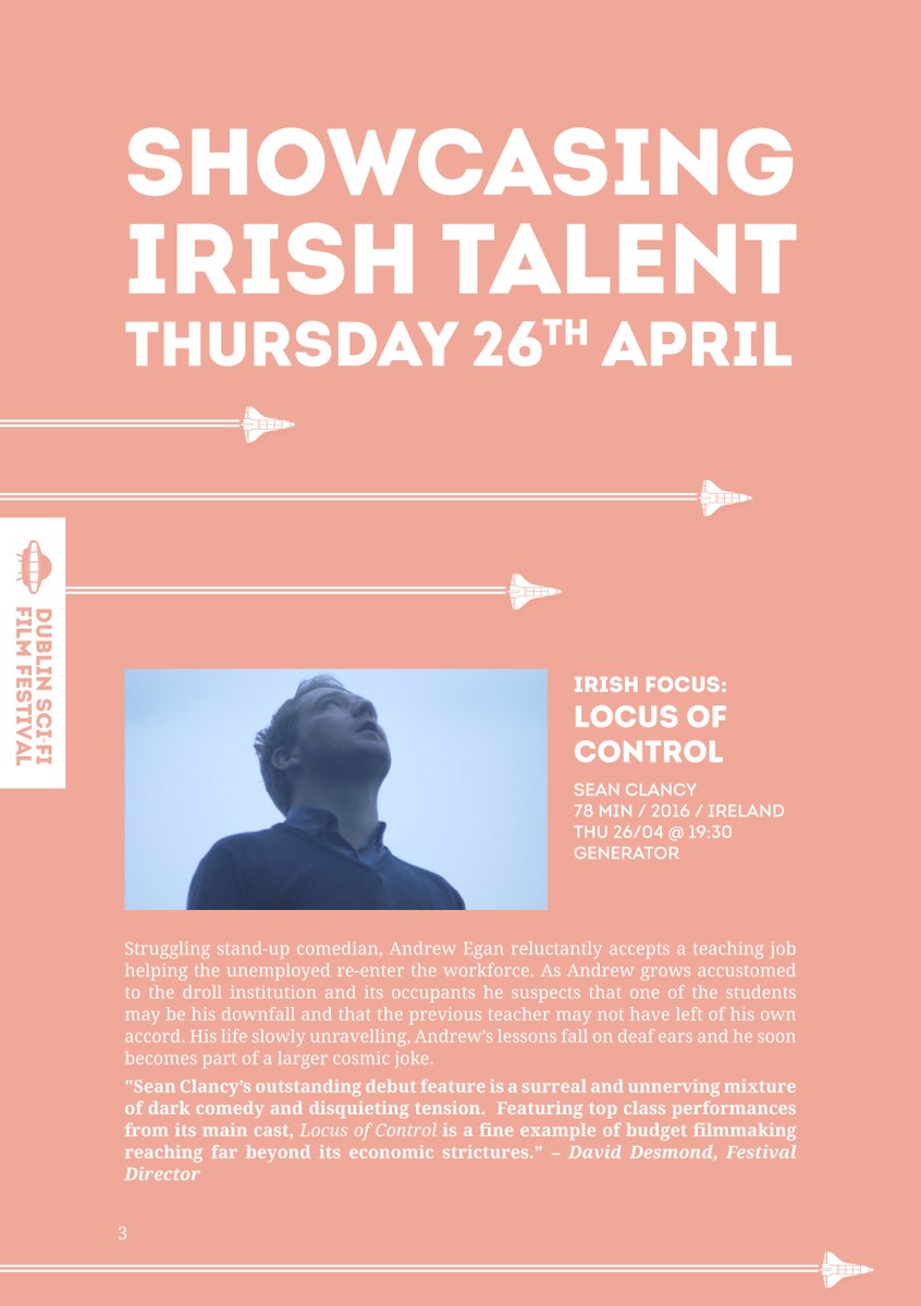 "A surreal and unnerving mixture of dark comedy and disquieting tension"

Locus of Control plays at this years @DublinSciFi as part of the Irish Focus showcase.

April 26th @7:30pm - Cinema Room, Generator Hostel, Smithfield Square, Dublin

Tickets: eventbrite.ie/e/locus-of-con…