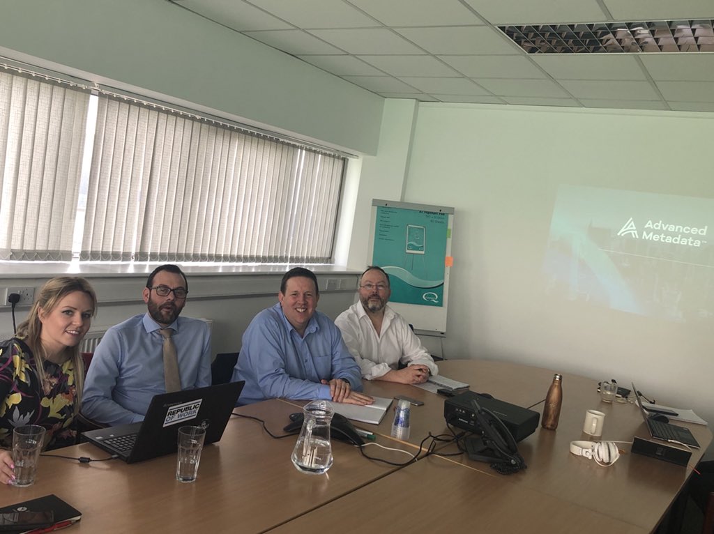 AdvMetadata's tweet photo. All set up for our webinar with @IMGS_Ireland showcasing our new technology powered by @AltadaSolutions assisting #GDPRcompliance #GDPR #data #technology https://t.co/d1AJp3l9A3