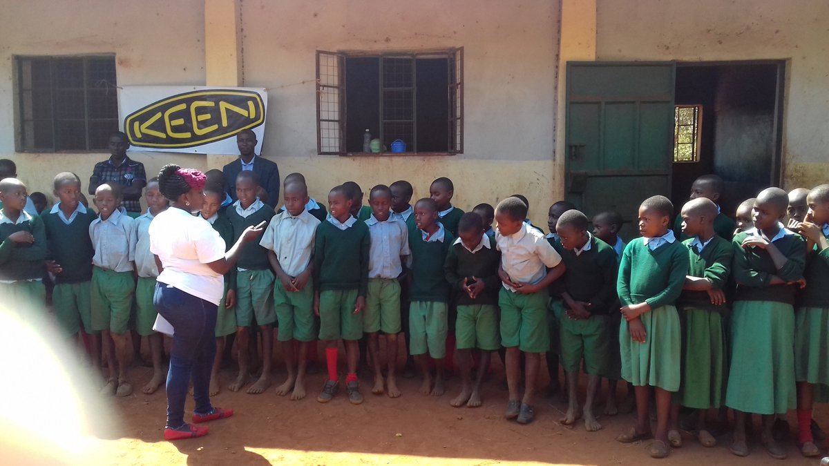 conservtz's tweet photo. Talk about water conservation with a song. Muangeni primary school children in Kenya, sing about water conservation. @conservtz water project supported by @KEEN footwear @timothynzioka https://t.co/ccOcgGuuRg