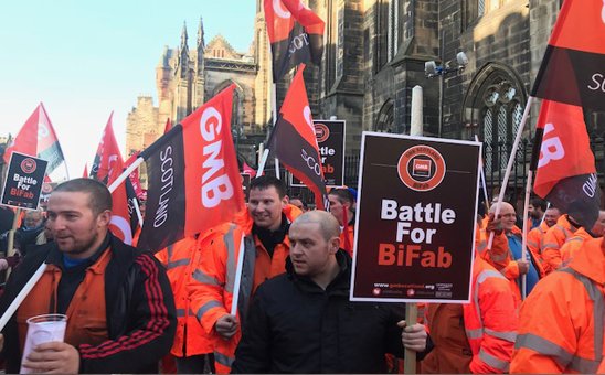 GMBScotOrg's tweet photo. BiFab Trade Unions Welcome BiFab Deal https://t.co/EkEsMJsOyz #GMB #Scotland #battleforbifab https://t.co/fn0FlZWpyi