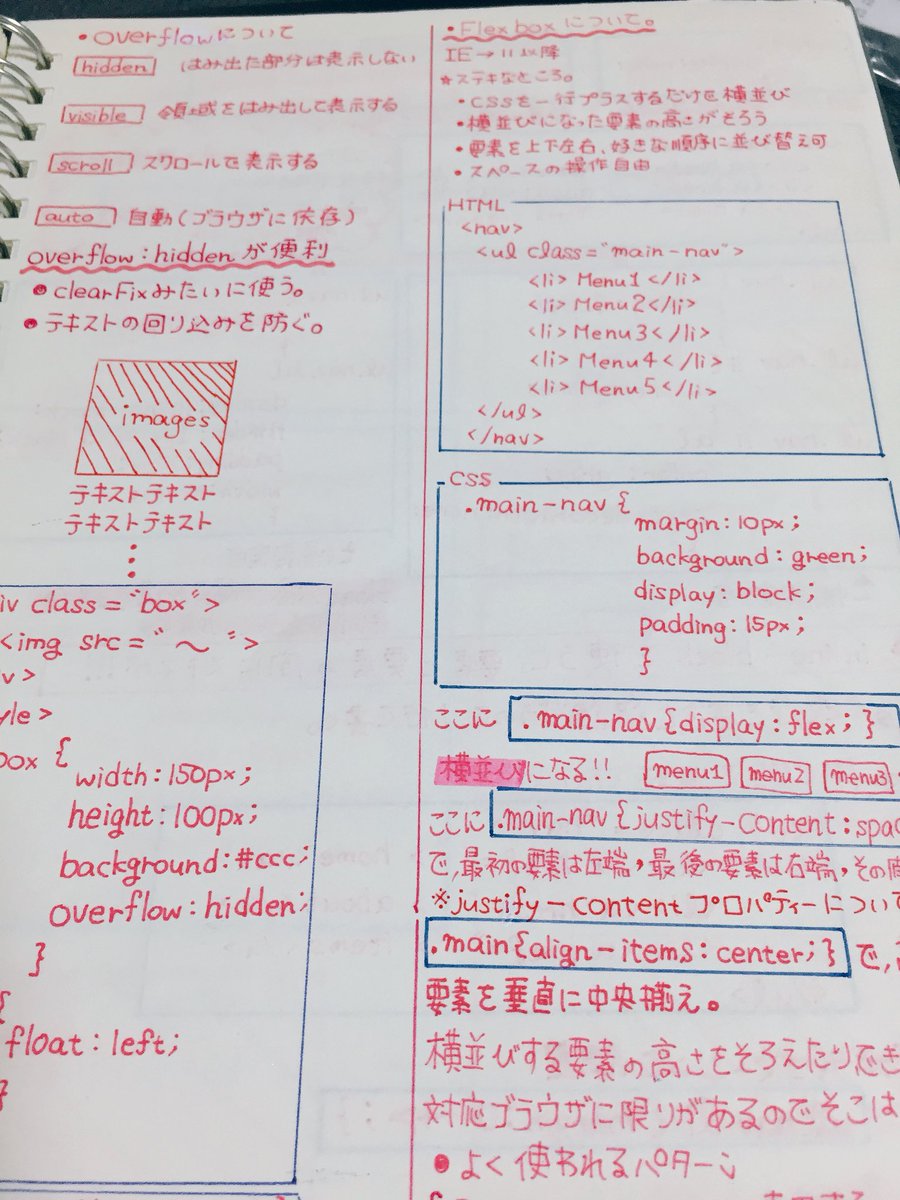 PANbooooo's tweet photo. 本棚整理してたらHTMLとかCSSとか全然知らなくて、でもコーディング出来るようになりたいってずっと思って毎日毎日まとめてたノートが出てきた。そんな私も今ではコーディングを後輩に1から教えてるなんて！！
あと、ノートのタイトル可愛い。まだまだ1人前とは言えないけどこれからも頑張ろう。 https://t.co/6Z6zMvhVPz