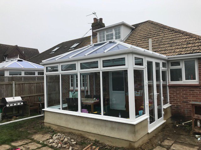 WConservatories's tweet photo. A very happy Mr and Mrs M
Celsius blue elite glass roof double hipped Edwardian style conservatory. https://t.co/kFGRHb1e2q
