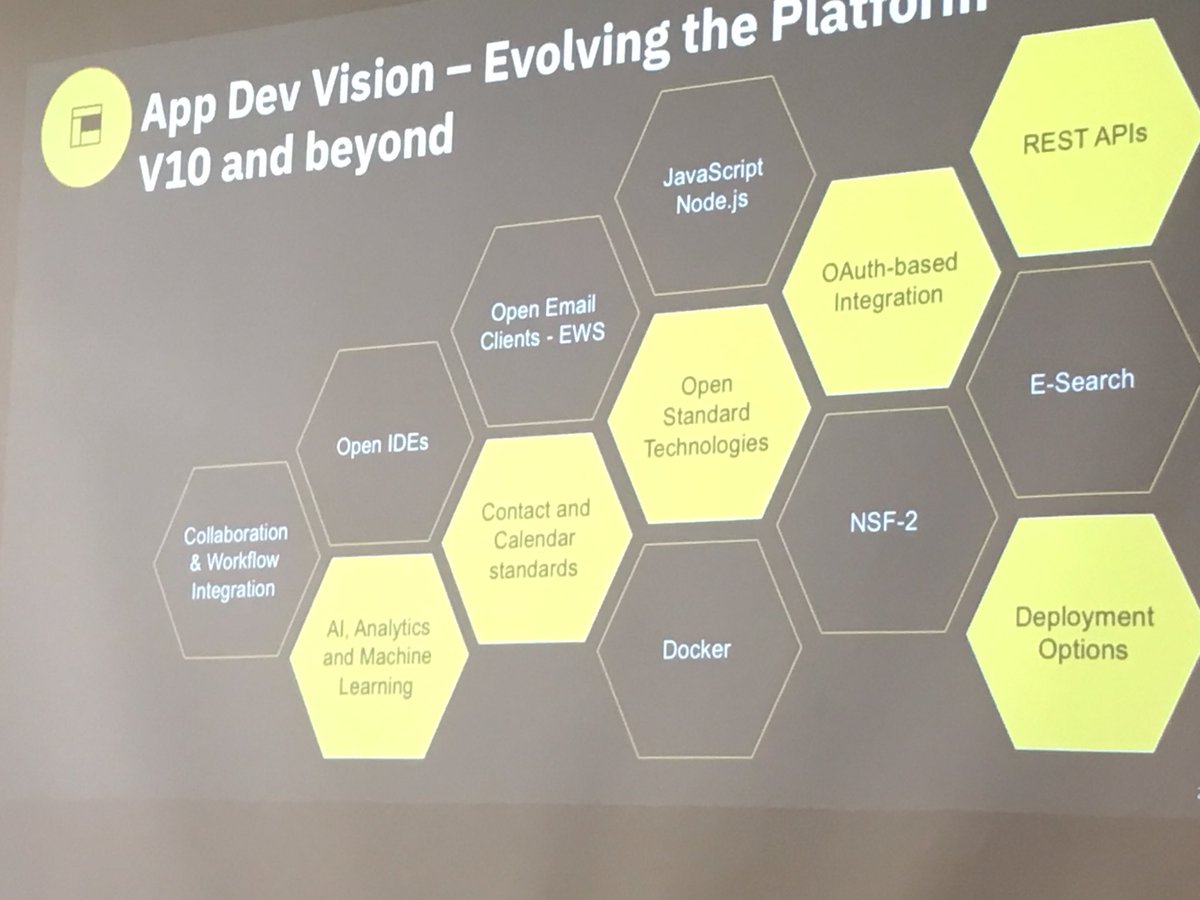 nheidloff's tweet image. attending at #edcom Nachlese a session about app dev in #domino10