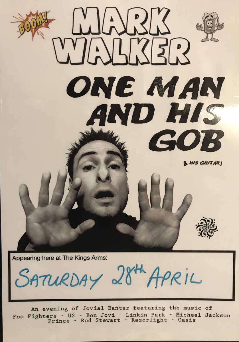 Live on Saturday 28th April
