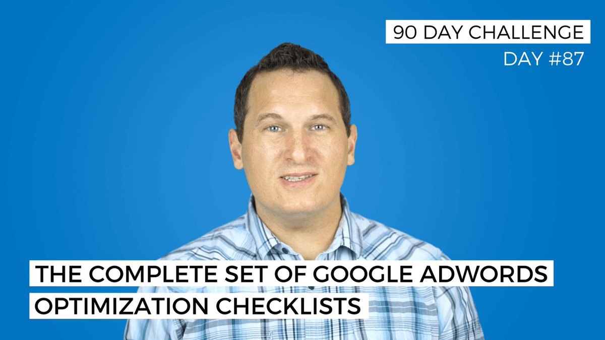 jeffalytics's tweet photo. 90 Day Challenge - DAY 87: Want a set of efficient/easy-to-follow steps for your #AdWords #optimization process? We're working on a master set of Adwords optimization checklists. And we would like your vote for the checklist you want the most. https://t.co/fFom7QQcj7 #ppctalk https://t.co/LxxPpcHjxz
