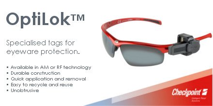 CheckptUK's tweet photo. Does your store need a new solution to protect #eyewear? Introducing our brand new OptiLok tags that feature an improved and refined design to enhance the ease and speed of application/removal without any #security compromises. #retail #innovation #lossprevention #glasses https://t.co/UR1LqmOMIM