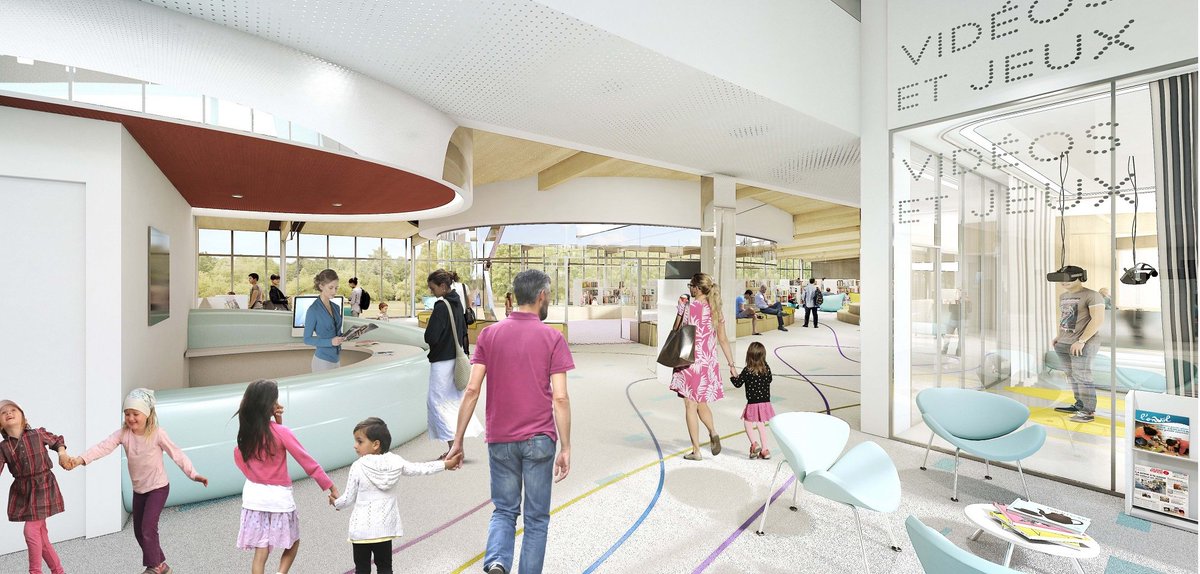 VilledeChallans's tweet photo. Découvrez les premières esquisses du projet de réaménagement de la #médiathèque Diderot https://t.co/eDHYb6c8Hz … #grandsprojets  #troisièmelieu https://t.co/9YwFX0ZSLr