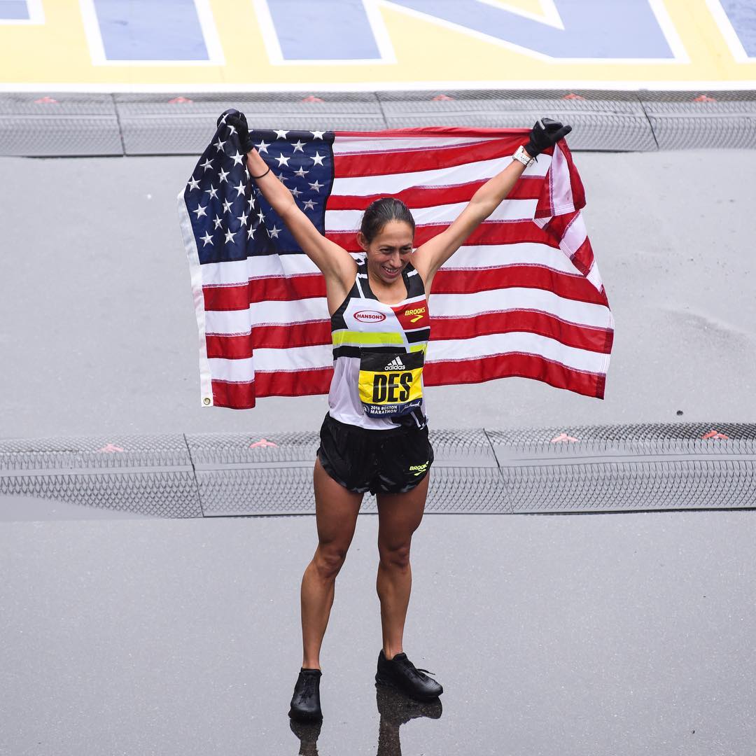 hdosport's tweet photo. "You say horrible day, I say bring it on" - @des_linden
(Words from a winner!)  

Its been over 3 decades since an American women last won @bostonmarathon , but that changed yesterday!  Congrats to everyone that battled the storm yesterday.  #RunHappyBOS https://t.co/KbWjKd2tOV