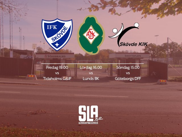 skovdeaik's tweet photo. Till helgen är det riktig fotbollsfeber i Skövde och på Södermalms IP! 

Stötta fotbollen på plats i helgen! 🔴⚪️ #skovdeaik @IFKskovdefk @skovdekik https://t.co/o2JTSAAvPW