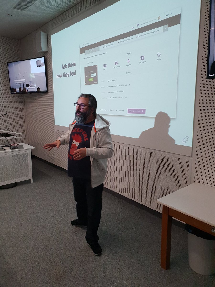 Ce mec est fou... mais surtout ... ce mec est fort. Bravo <a href="/thierrycrx/">Thierry Croix</a> #trugeneva super pitch @CoolBirdHR