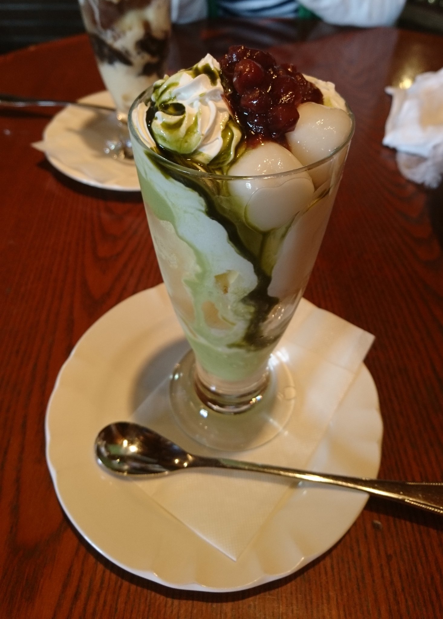 パラダイスカフェ そして大好きなコテージマムさんで パフェタイム 栗がコロコロ入ってる抹茶パフェ 最高です 加茂市 コテージマム パフェ 加茂満喫 パラダイスカフェ そして大好きなコテージマムさんで パフェタイム 栗がコロコロ入ってる抹茶パフェ 最高です 加茂市 コテージマム パフェ 加茂満喫