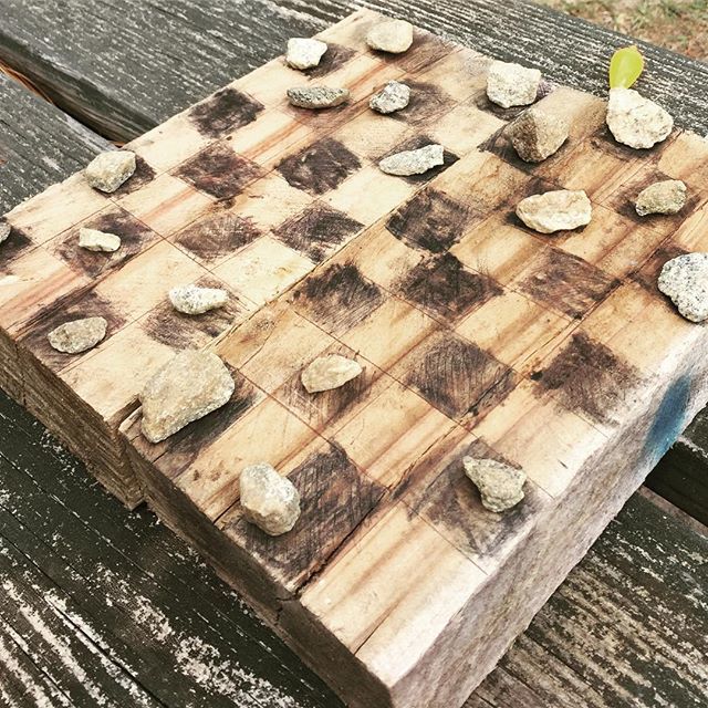 efosterw's tweet image. When you left the game board at home, you #makeone @traillife @ahgfun @ahg.ga3130 #campout