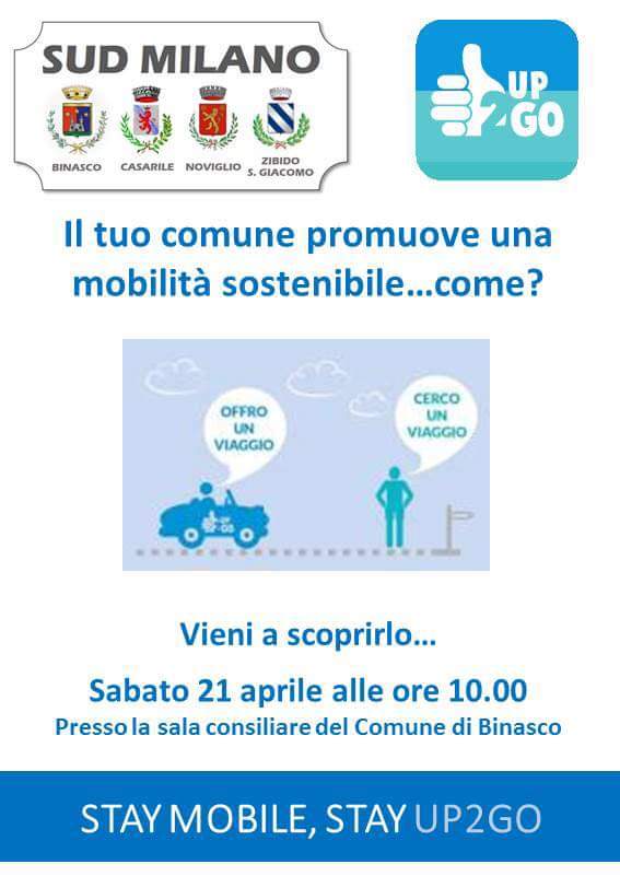 Up2gosrl's tweet photo. Parte il carpooling per la comunità SUD MILANO! vi aspettiamo sabato per raccontarvi di cosa si tratta! https://t.co/71qOd8LTcV
