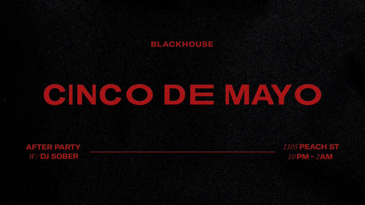 fwblackhouse's tweet photo. CINCO with SOBER https://t.co/lfflPMu3P9
