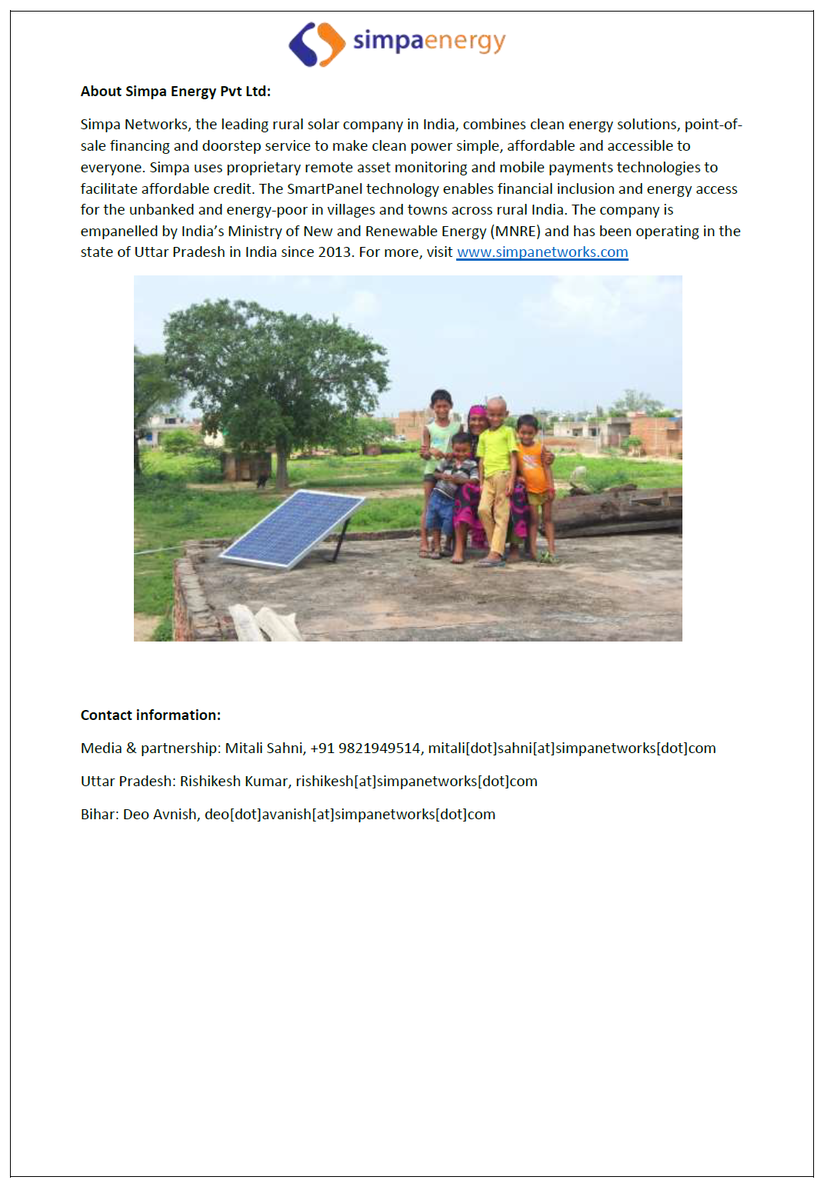 simpanetworks's tweet photo. Simpa Energy Launches India’s First Solar Powered Air Cooler!
People in rural India have a new way to keep cool this summer through Simpa's Solar Cooler.
#PressRelease #SolarCooler #CleanEnergyForAll #SDG7 #SolarInnovation #SolarEnergy #India #RenewableEnergy #ActOnClimate https://t.co/H4zdTpm68f