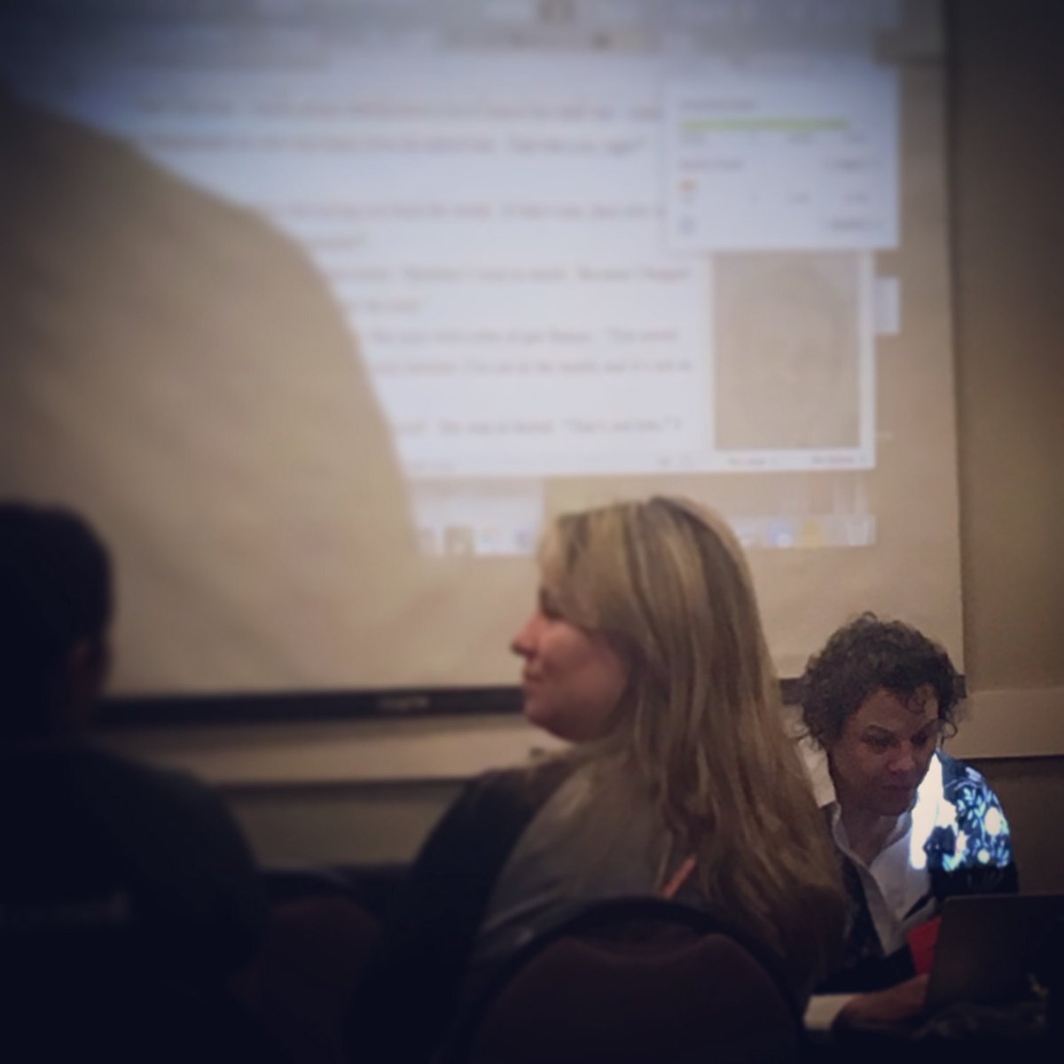 thereadlib's tweet photo. About to listen to author April Henry speak. She’s writing. That’s what writers do! If you want to be a writer, make sure you take time to write. #imawritertoo #maslsc18 #whatwedo https://t.co/653GpaFo6x