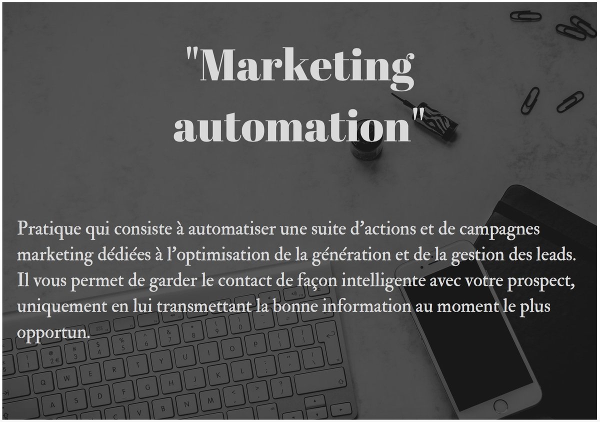 Oswaldiffusion's tweet photo. Pour transformer vos visiteurs en prospects, il vous faut les inciter à vous laisser leurs coordonnées. Pour cela, nous vous avions parlé des #CallToAction, #PageDeCapture, #LandingPage et d’#EmailMarketing.
Intéressons-nous au #MarketingAutomation
#InboundMarketing https://t.co/E08KLtJJzU