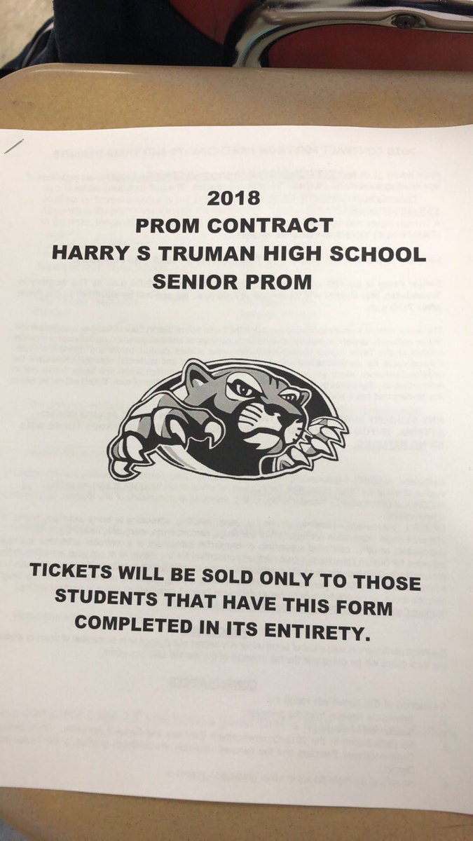 Prom Contracts are now available outside of Mrs Amy’s office!! You MUST have this filled out before you can buy your Prom Ticket when they go on sale, May 1st-May 8th, for $55!