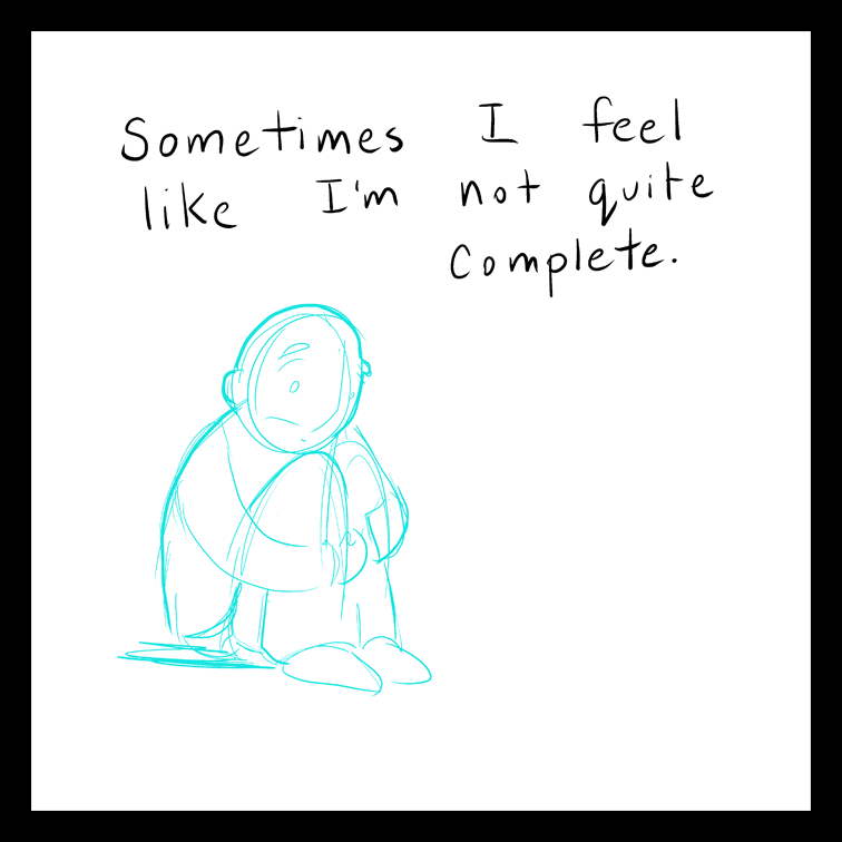 Lunarbaboon's tweet photo. New comic on Webtoons about being complete... https://t.co/JjjfVH8Iy2 https://t.co/zTk3uk4SJI