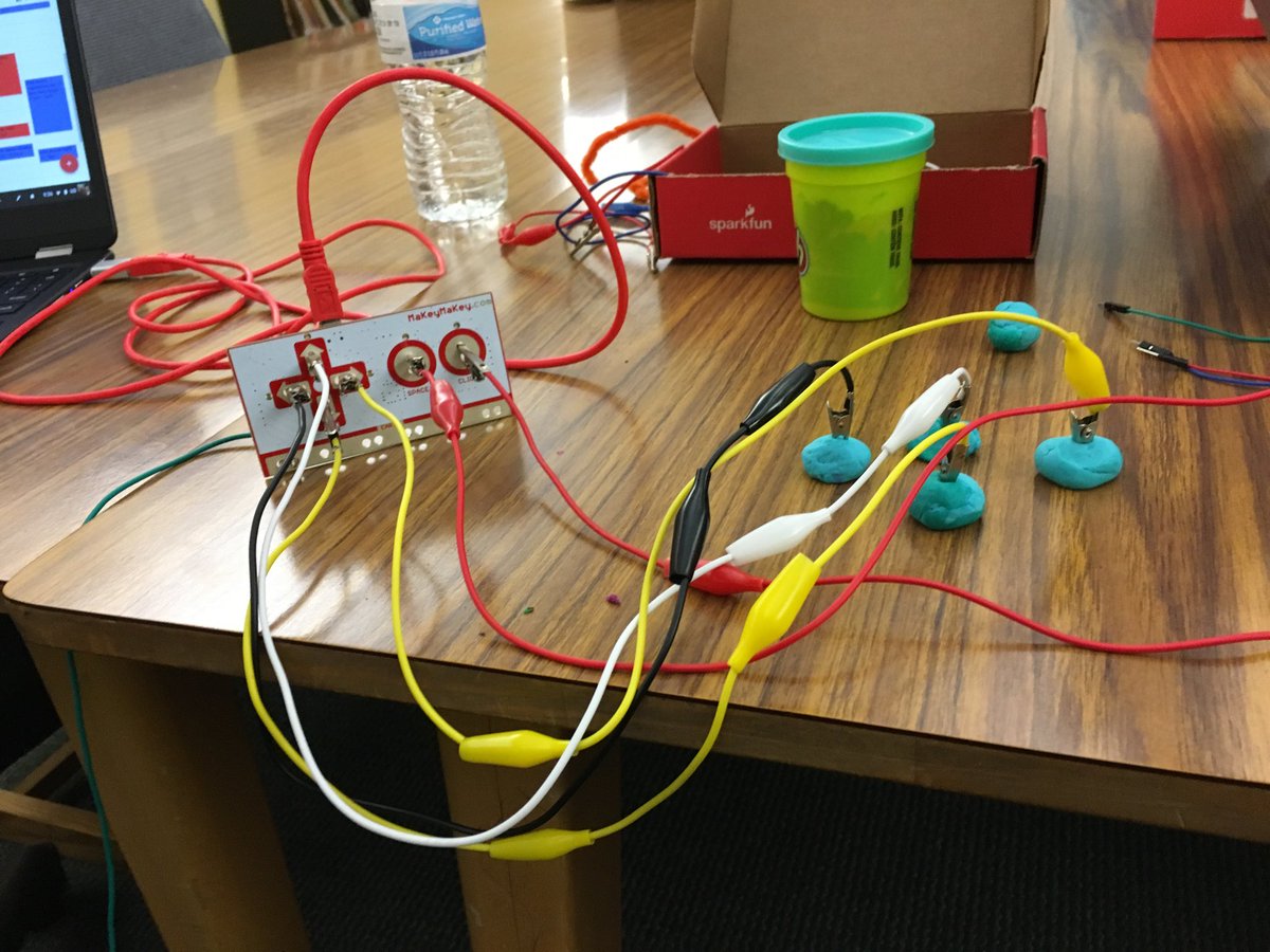 marigstech's tweet photo. Makey Makey! #STEM2018 https://t.co/rAlqsUK1Fg