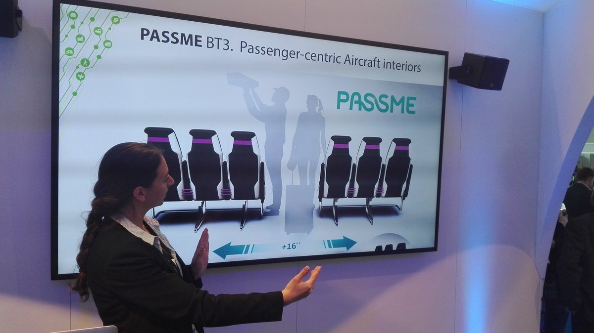 PASSME_EU's tweet photo. PASSME's innovative seat design contracts and expands to make boarding easier and could save five minutes on boarding time

#InvestEUresearch #H2020 #aviation #aircraftinteriors @inea_eu https://t.co/hSv6b7tuws